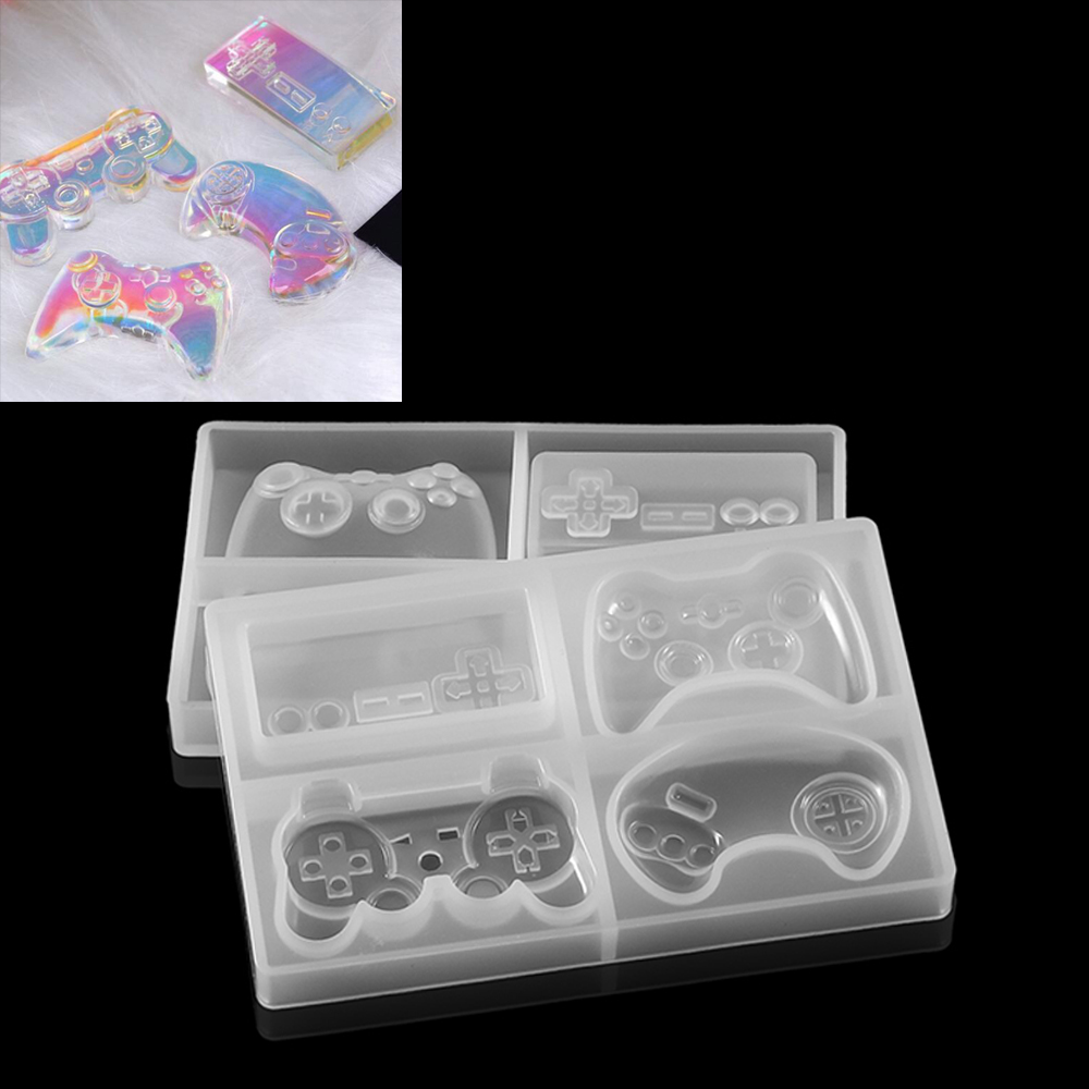 Jewelry Making Game - 1 個ビデオゲームコントローラ樹脂金型ゲームパッドゲームコントローラエポキシ金型シリコーン樹脂金型 Diy のジュエリーメイキング所見
