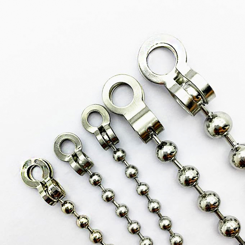 Jewelry Making Knots - 30 個のステンレス鋼ボールチェーンコネクタクラスプ 2.0/2.4/3.2/4/5/6/8 ミリメートルボールチェーンエンドキャップノットカバーに適合ジュエリー作成用
