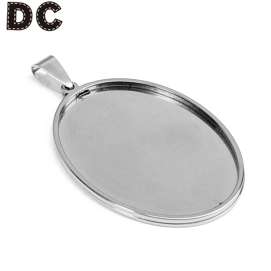 Jewelry Making Dc - DC ライト 5 個ステンレス鋼ブランクベースペンダントトレイ 18 ×