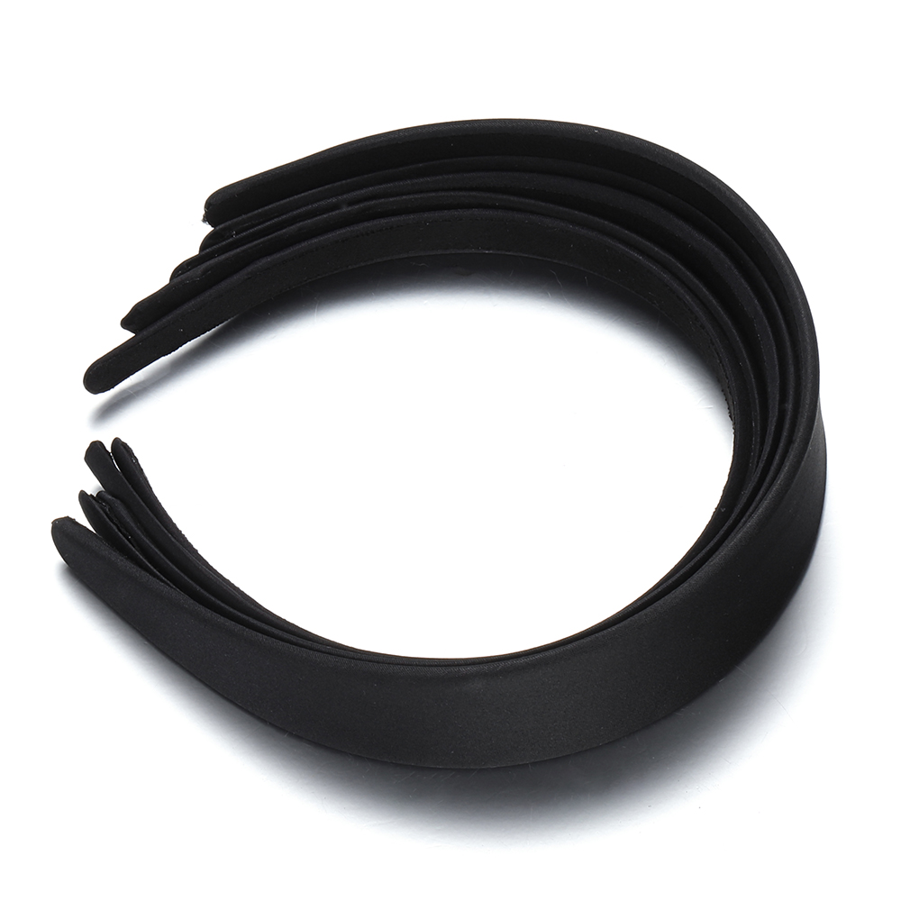 1pc 黒フルラップ布プラスチックヘッドバンド 1.5-4  - Jewelry Making Knots のレビューと価格