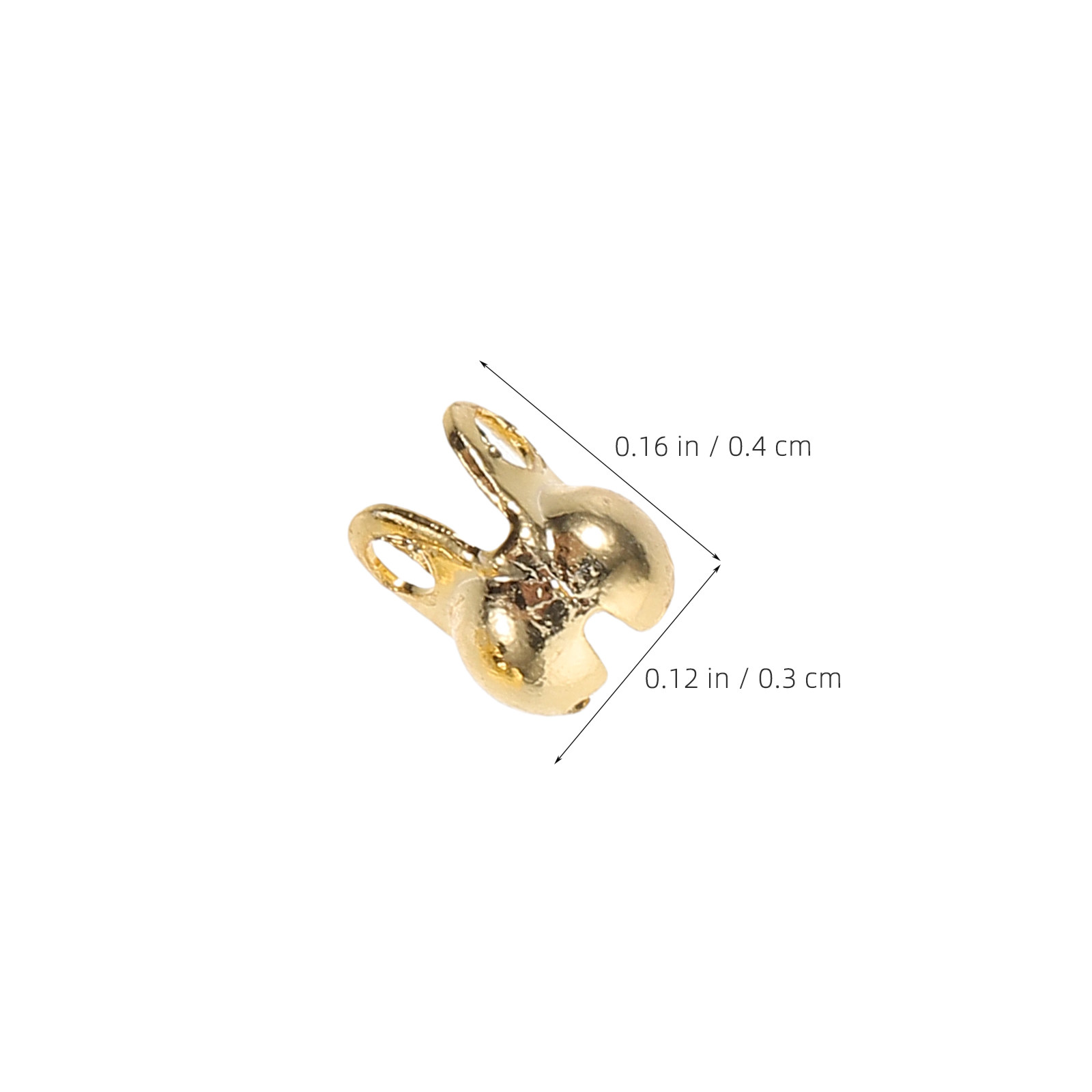 DIYジュエリー製作用、銅メッキ加工の貝殻型エンドバックル1 - Jewelry Making Knots のレビューと価格