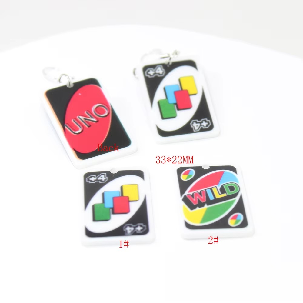 8 ピース/ロット Peker ゲームカードチャームアクリル - Jewelry Making Game のレビューと価格