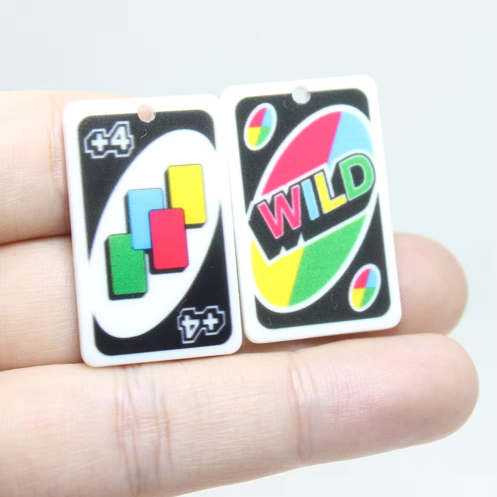8 ピース/ロット Peker ゲームカードチャームアクリル - Jewelry Making Game のレビューと価格
