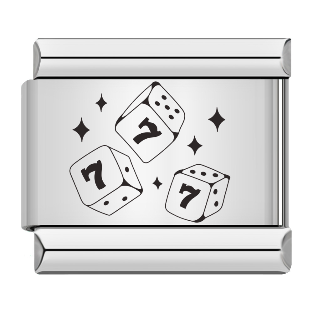 男性と女性のためのステンレス鋼の魅力的なリンク,ファッショナ - Jewelry Making Game のレビューと価格