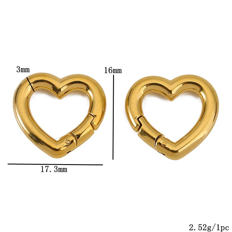 2 個ステンレス鋼クラスプハートラウンドリングロブスタークラ - Jewelry Making Essentials のレビューと価格