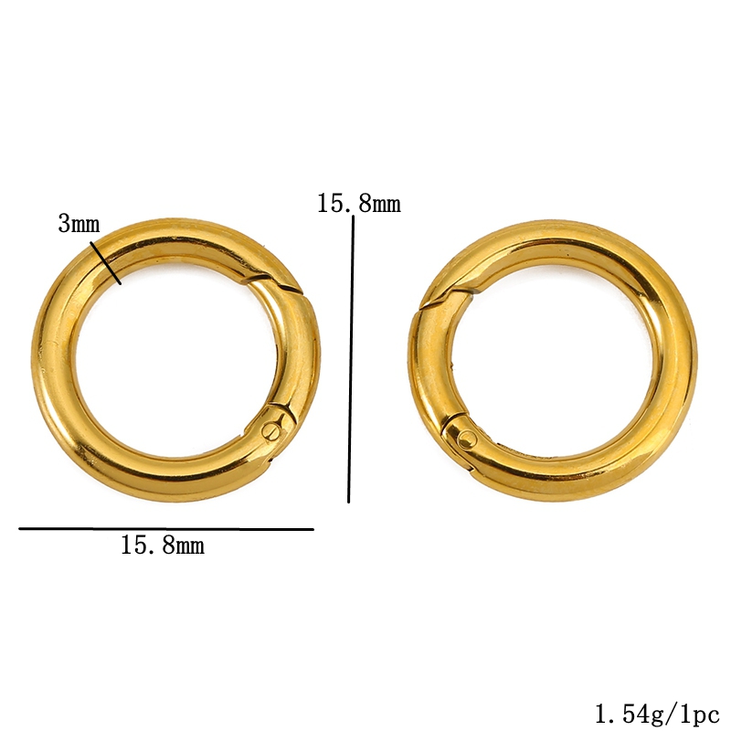 2 個ステンレス鋼クラスプハートラウンドリングロブスタークラ - Jewelry Making Essentials のレビューと価格