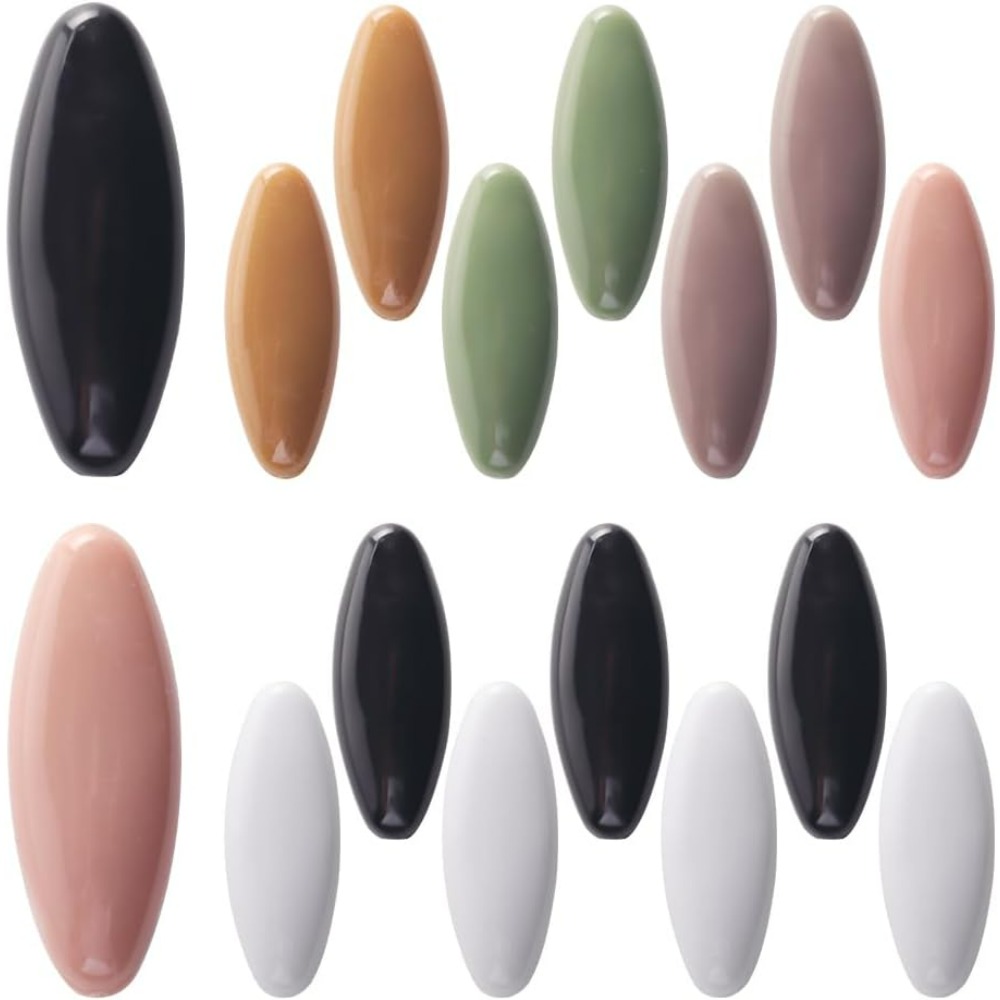 16個入り 8色 ヒジャブピン カラフルな楕円形 アソート  - Head Pin Assorted のレビューと価格