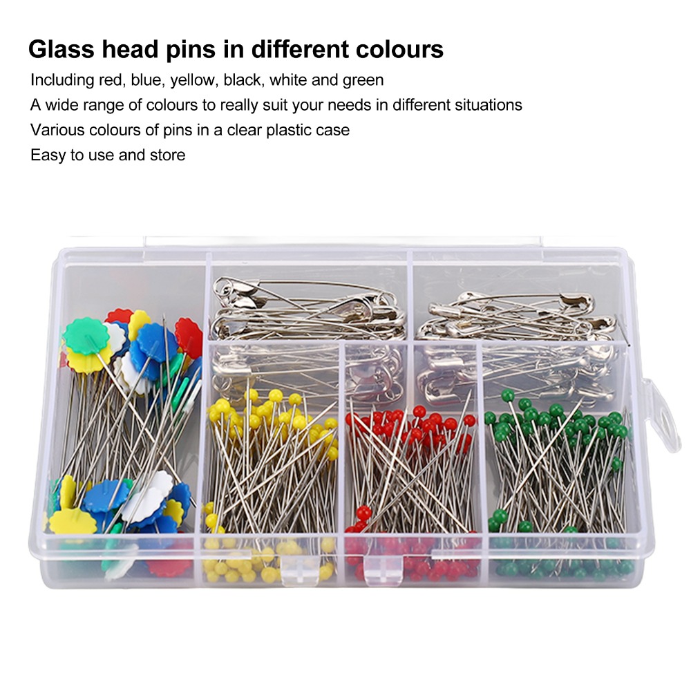 400個入り 大容量ソーイングピンセット。多色アソート。梅の - Head Pin Assorted のレビューと価格