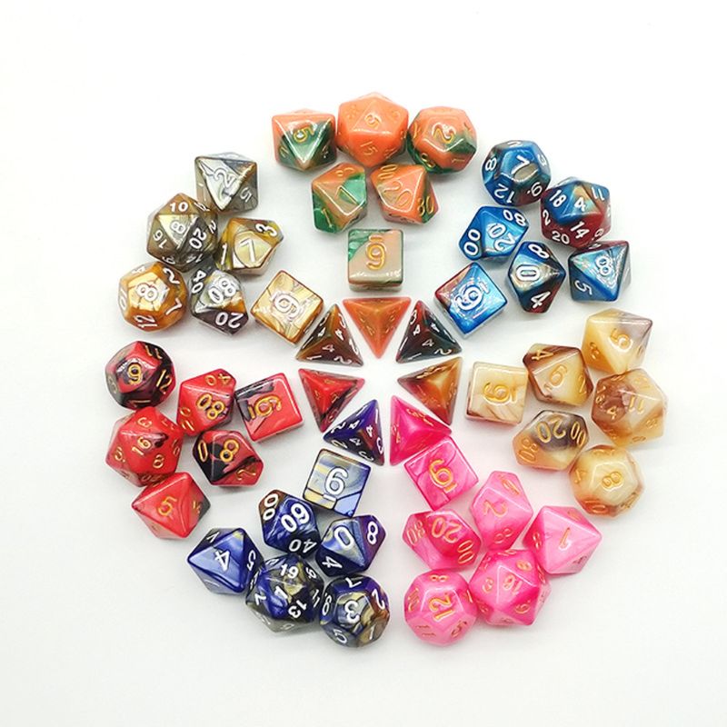 8 形状樹脂サイコロ型レターナンバー付き多面体サイコロ型エポ - Jewelry Making Game のレビューと価格