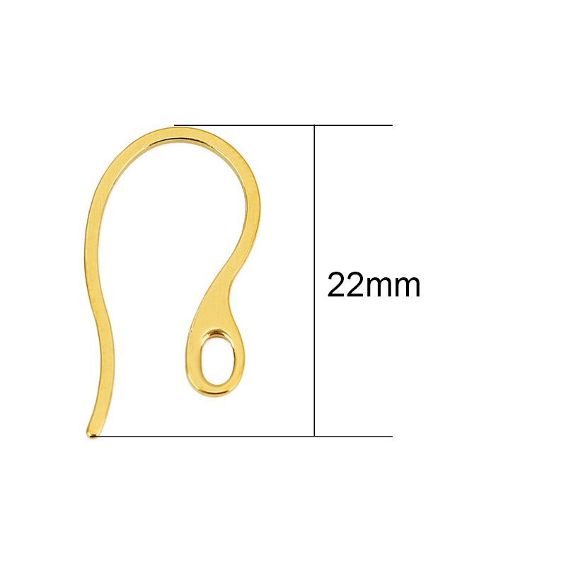 20個入り 低刺激性ステンレス製イヤリングフック PVD加工 - Jewelry Making Essentials のレビューと価格