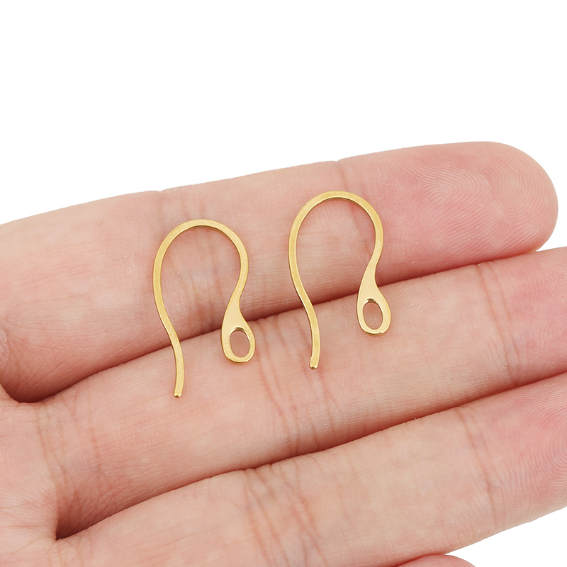 20個入り 低刺激性ステンレス製イヤリングフック PVD加工 - Jewelry Making Essentials のレビューと価格