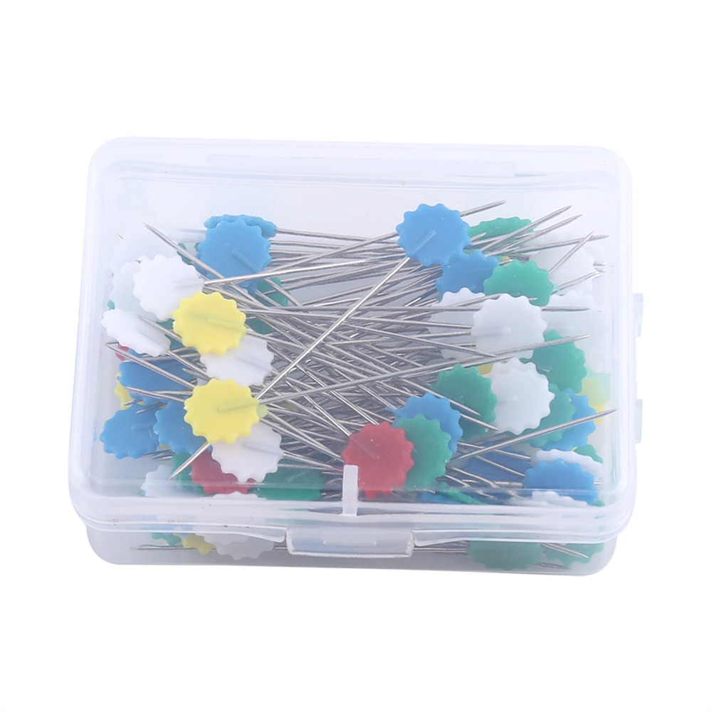 300本入り 耐久性のあるアソートカラーの縫い針 フラットヘ - Head Pin Assorted のレビューと価格