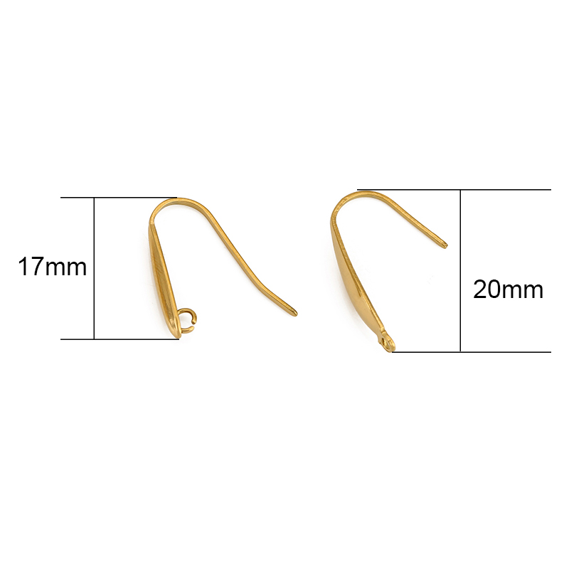 10 個色褪せないステンレス鋼イヤリングフックワイヤー作成  - Jewelry Making Essentials のレビューと価格
