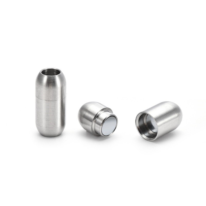 2 個ステンレス鋼磁気クラスプレザーコードエンドキャップジュ - Jewelry Making Essentials のレビューと価格