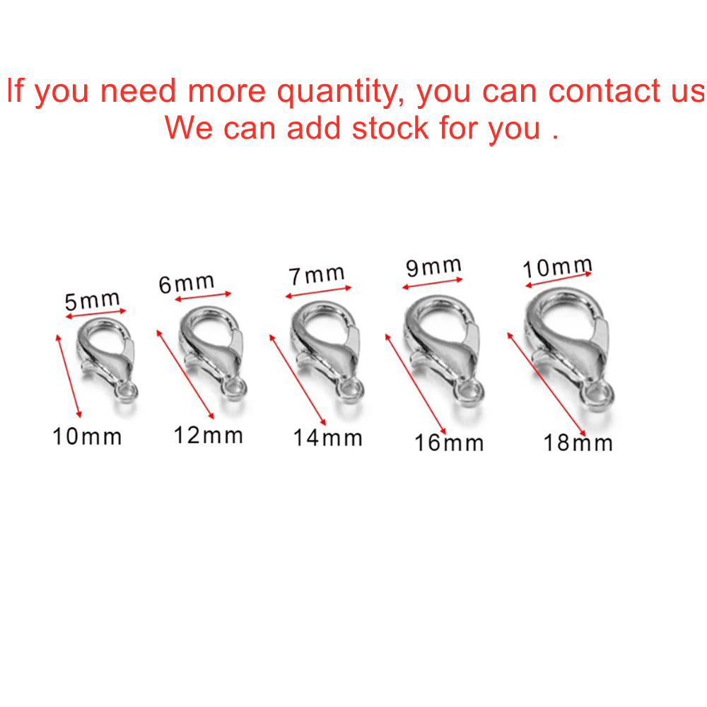 10 個複数サイズのロブスタークラスプブレスレットコネクタネ - Jewelry Making Essentials のレビューと価格