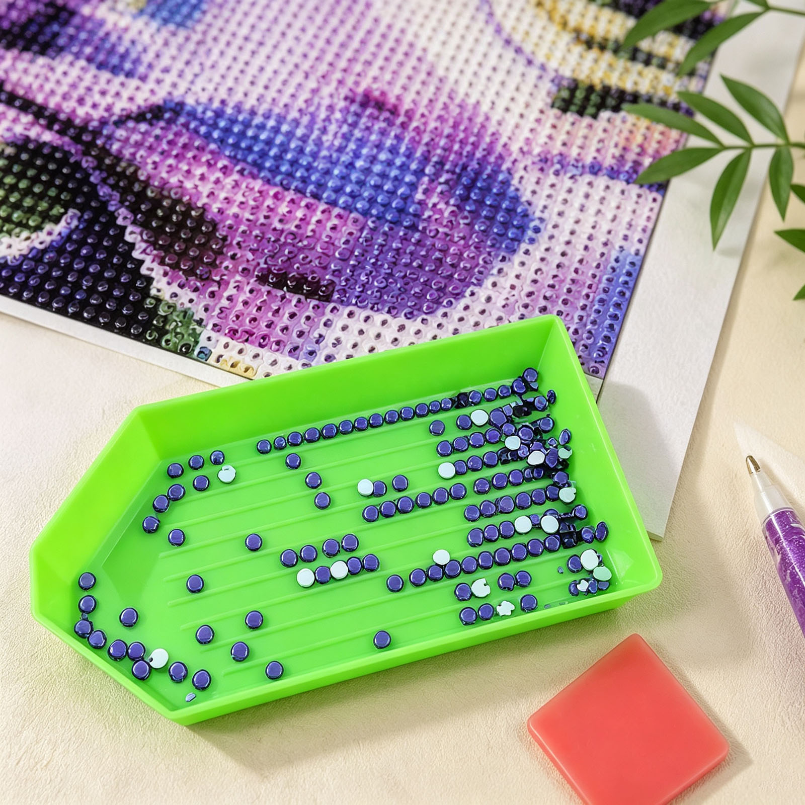 6個入りダイヤモンドペインティングビーズオーガナイザートレイ - Bead Organizer Tray のレビューと価格