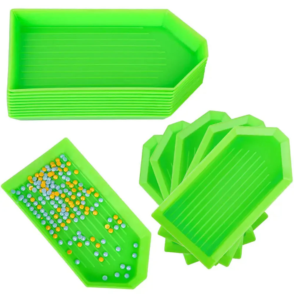 6個入りダイヤモンドペインティングビーズオーガナイザートレイ - Bead Organizer Tray のレビューと価格