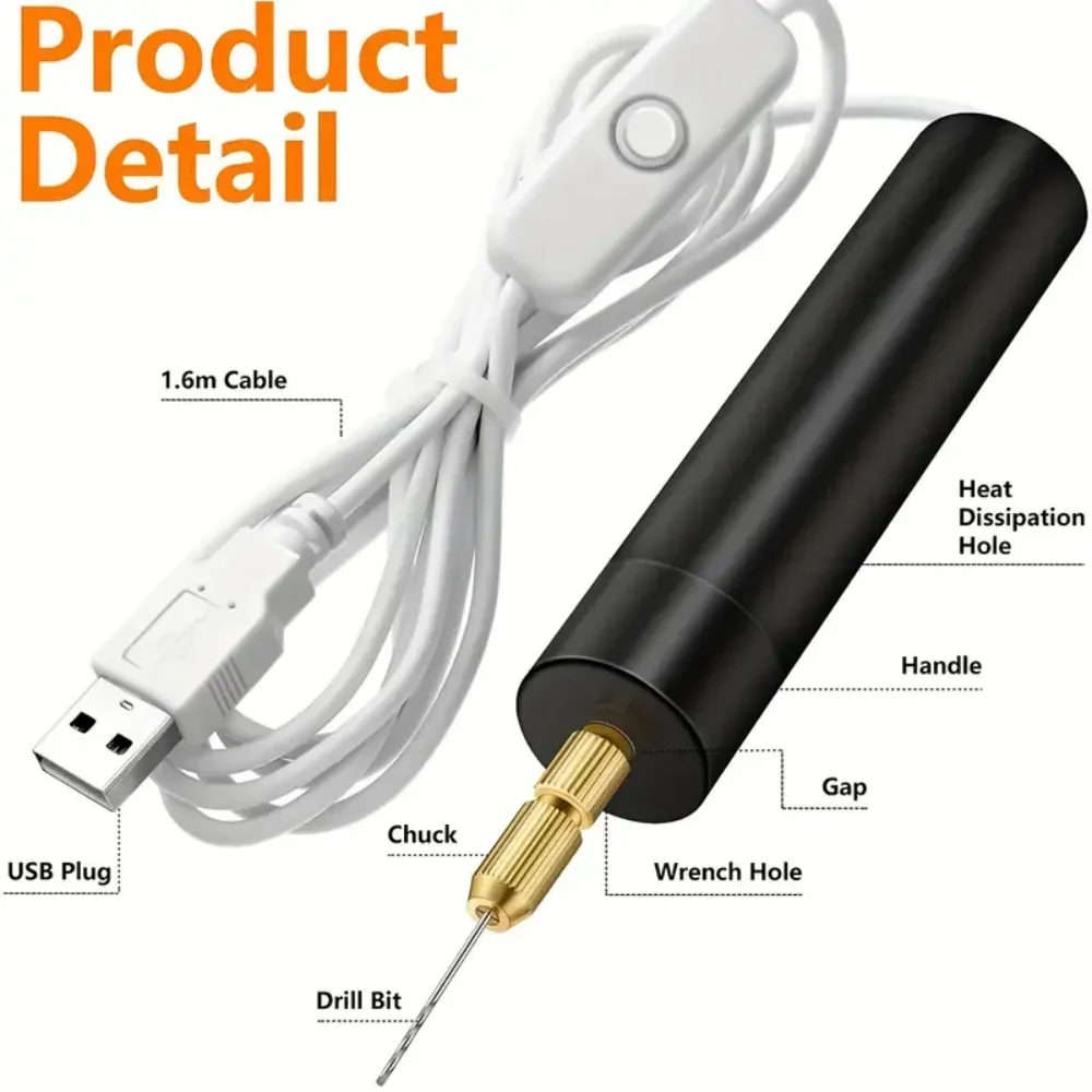 ミニ電動ドリル USB給電式 ハンドヘルド回転工具 コードレ - Jewelry Making Dc のレビューと価格