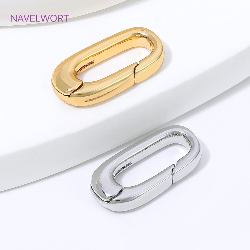 1/2/4個入り 18K金メッキオーバルスプリングクラスプ  - Jewelry Making Essentials のレビューと価格