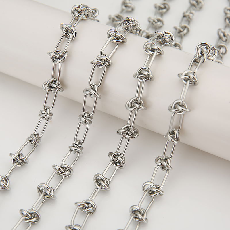 1 メートルのステンレス鋼の結び目ビッグチェーン手作り太い大 - Jewelry Making Knots のレビューと価格