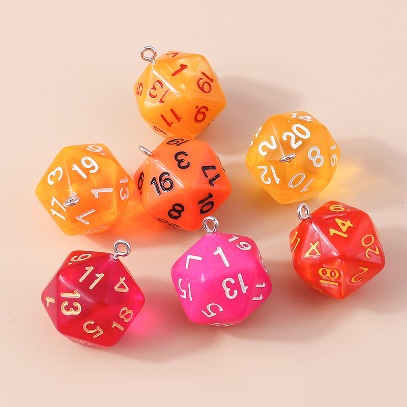 Leslie 5個入り カラフルな数字入りアクリルダイス ゲ - Jewelry Making Game のレビューと価格
