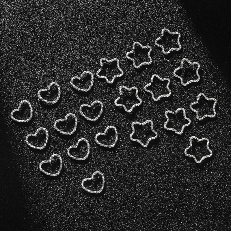 20-30 個スター & ラブエンボスヘアフープアクセサリー - Jewelry Making Knots のレビューと価格