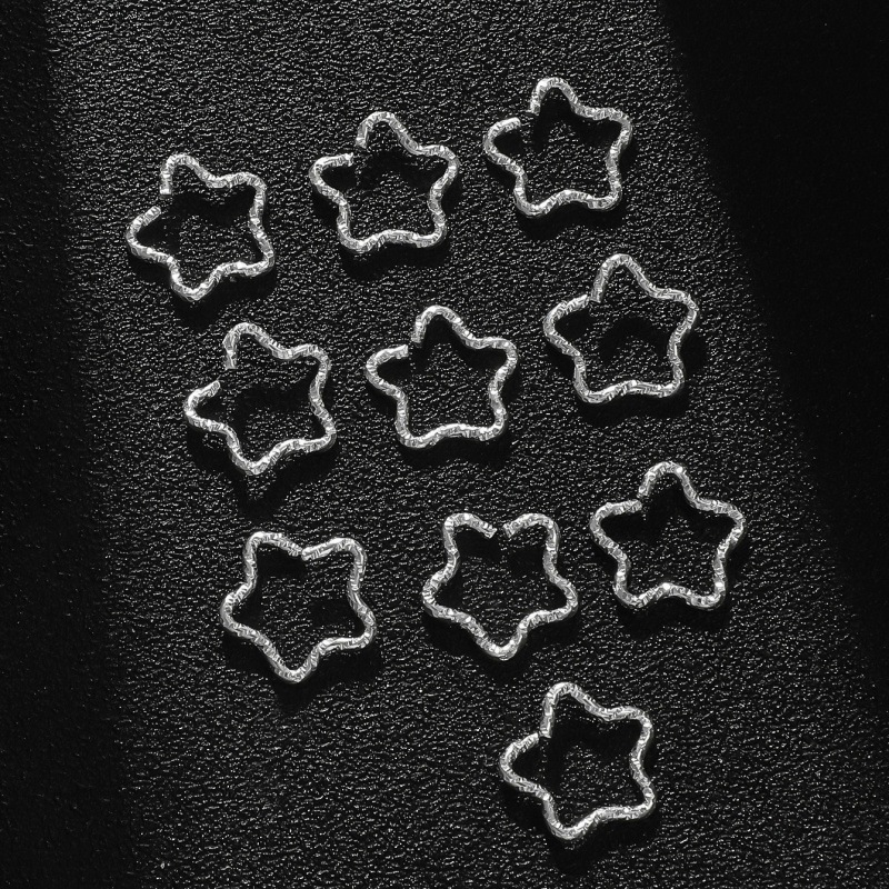 20-30 個スター & ラブエンボスヘアフープアクセサリー - Jewelry Making Knots のレビューと価格