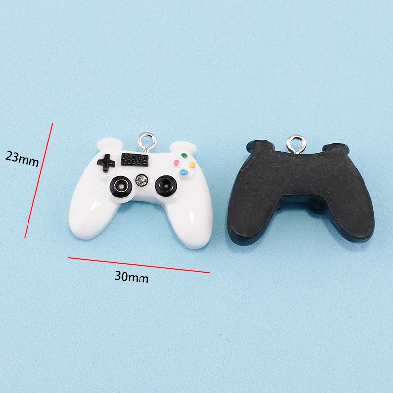 10 個 23 ミリメートル 3D ゲームコントローラー樹脂 - Jewelry Making Game のレビューと価格