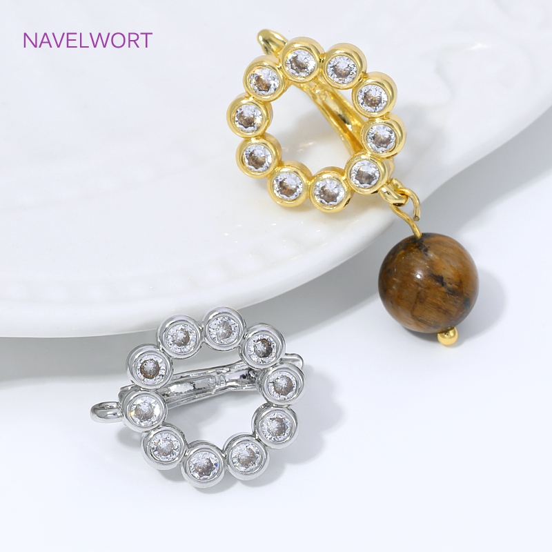 18K金メッキ扇形フラワーイヤワイヤーイヤリング金具、真鍮製 - Jewelry Making Essentials のレビューと価格