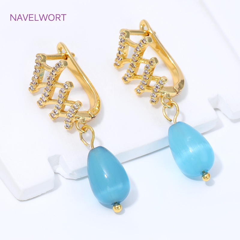 18K金メッキ扇形フラワーイヤワイヤーイヤリング金具、真鍮製 - Jewelry Making Essentials のレビューと価格