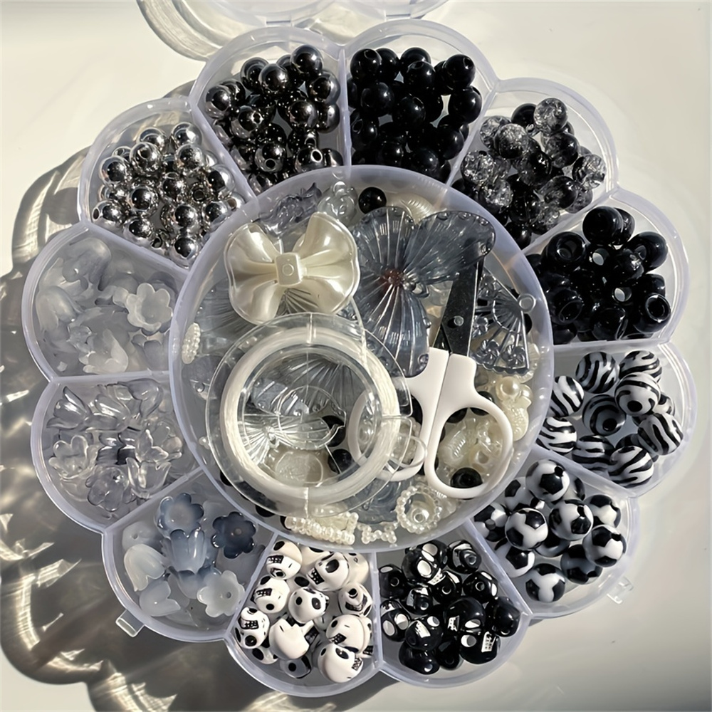 13グリッド 120g ランダムフラワーボックスビーズ アク - Bead Organizer Tray のレビューと価格