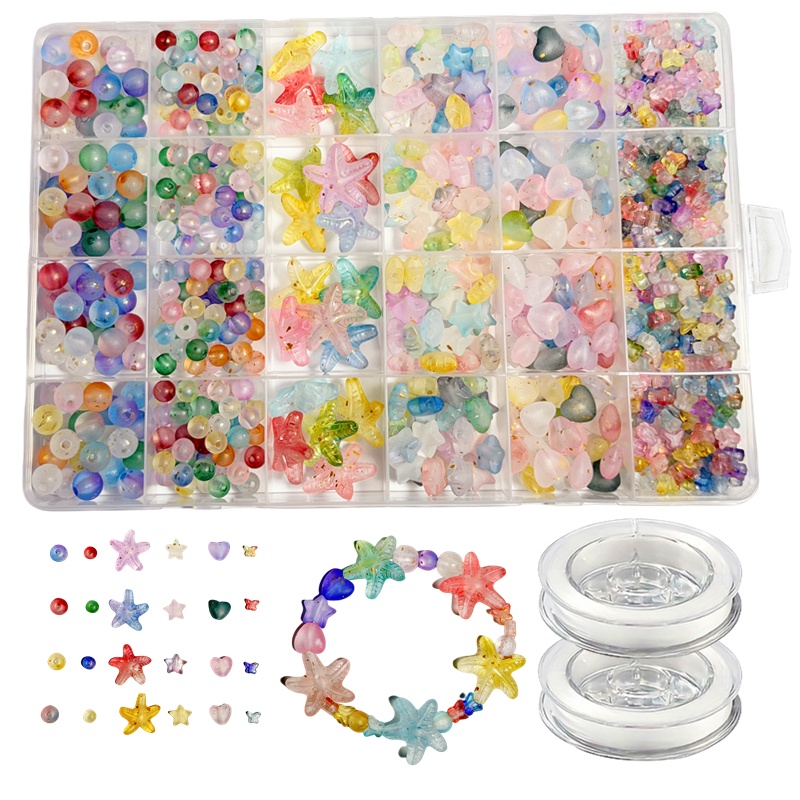 7-19mm 825個 マットグラデーション ルースゴールド - Bead Organizer Tray のレビューと価格