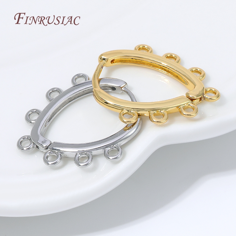 18K金メッキハギーイヤリング、マルチアウターループ、オープ - Jewelry Making Knots のレビューと価格
