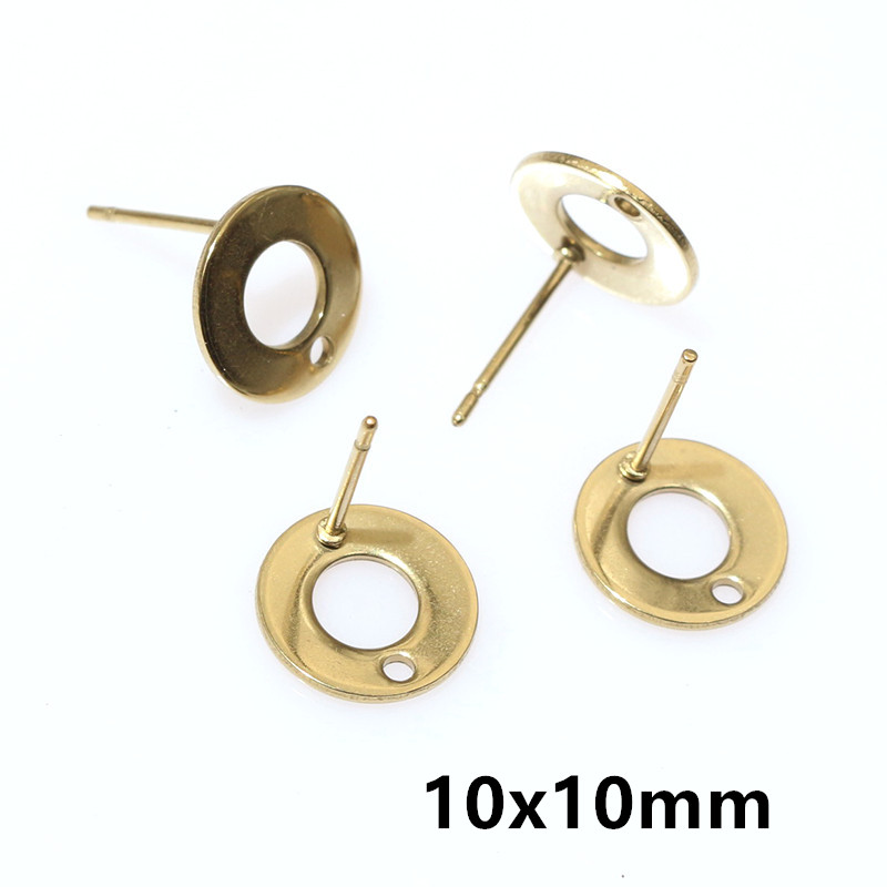 20個ステンレス鋼クラフトイヤリングスタッド幾何学的多角形イ - Jewelry Making Essentials のレビューと価格
