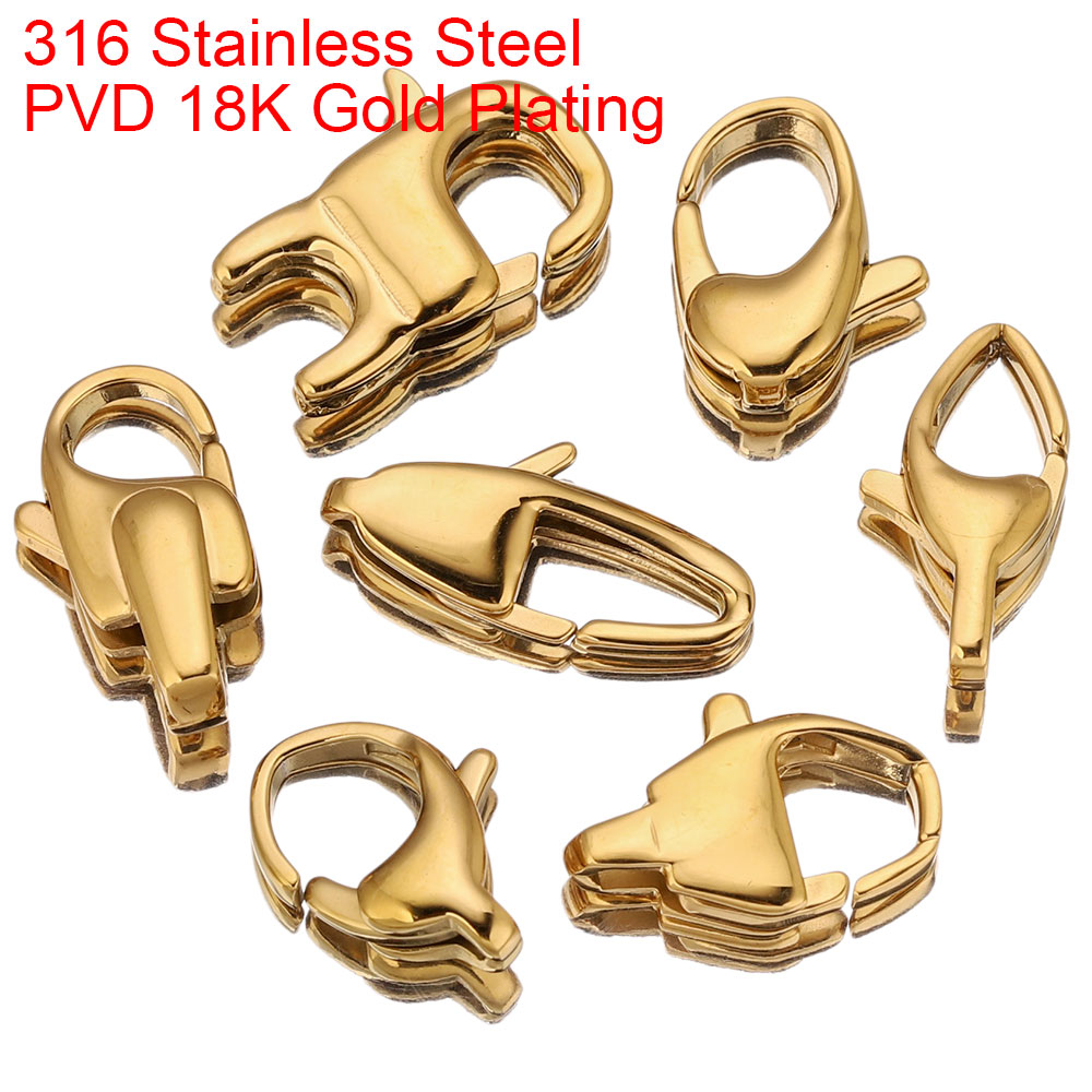 2 個の高品質 316 ステンレス鋼クラスプハートロブスター - Jewelry Making Essentials のレビューと価格